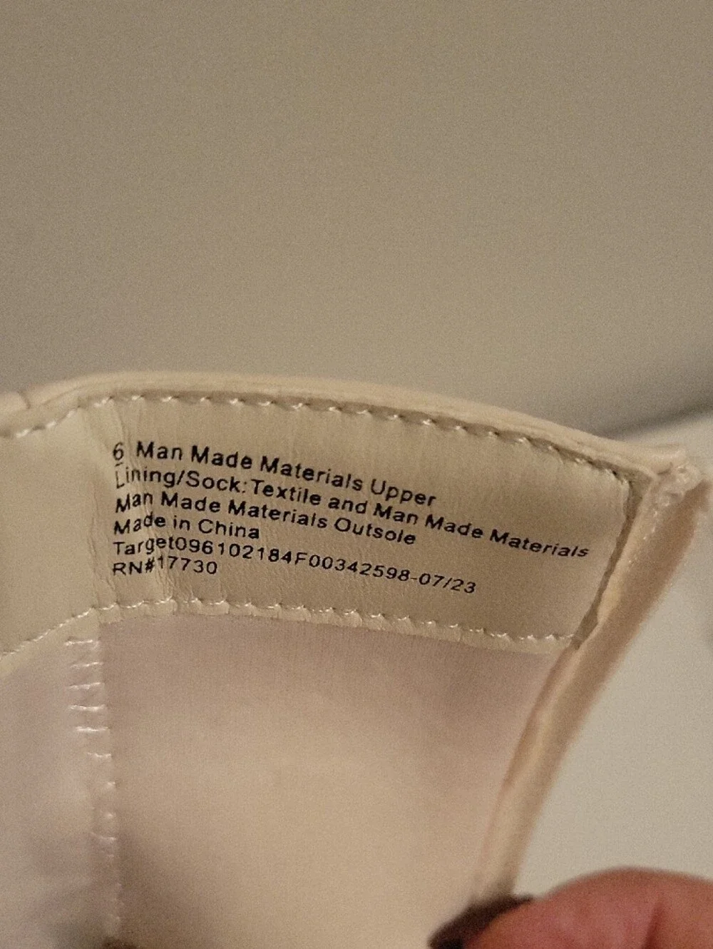 Target Cream Platform Ankle Boots